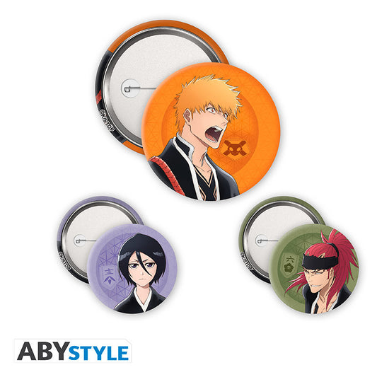 Abzeichen - Bleach - Ichigo, Rukia, Renji