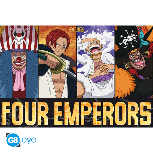 Poster - Gerollt und mit Folie versehen - One Piece - Die Vier Kaiser