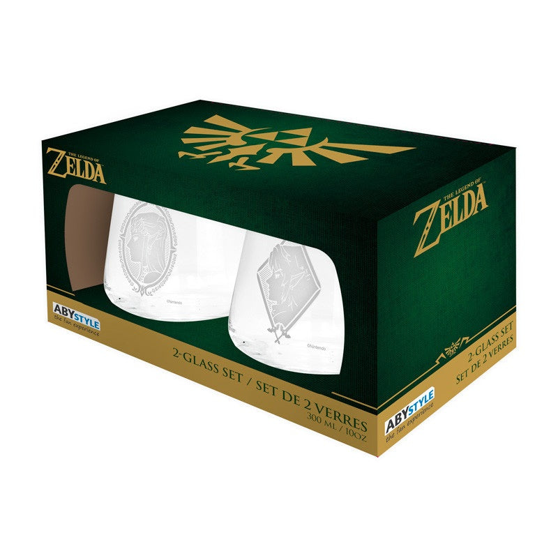 Glas - Packung mit 2 - Zelda - Zelda & Link
