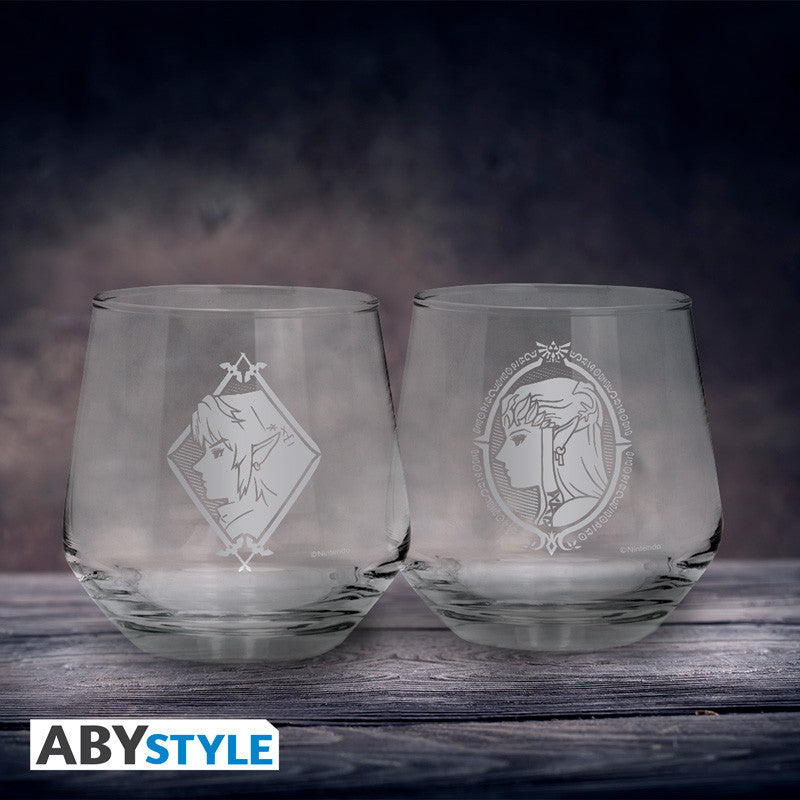 Glas - Packung mit 2 - Zelda - Zelda & Link
