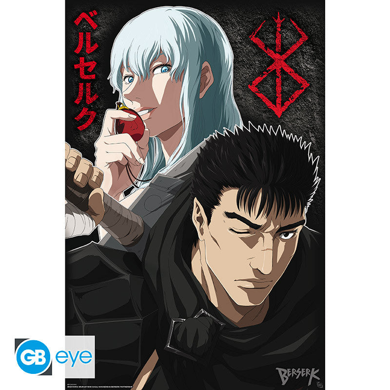 Poster - Gerollt und mit Folie versehen - Berserk - Griffith & Guts
