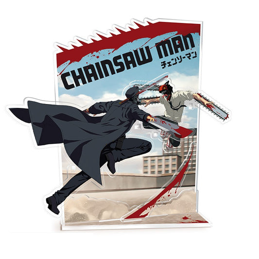 Statische Figur - Acryl - Chainsaw Man - Denji vs Samurai-Schwert