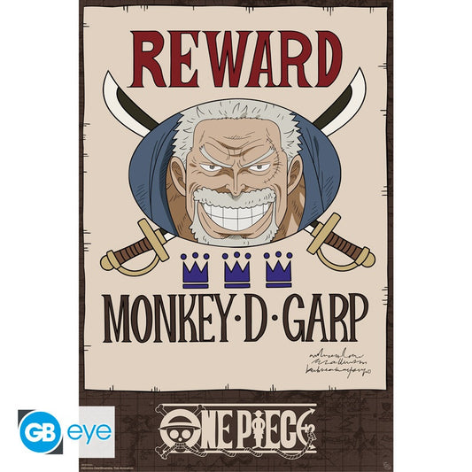 Poster - Gerollt und mit Folie versehen - One Piece - Monkey D. Garp