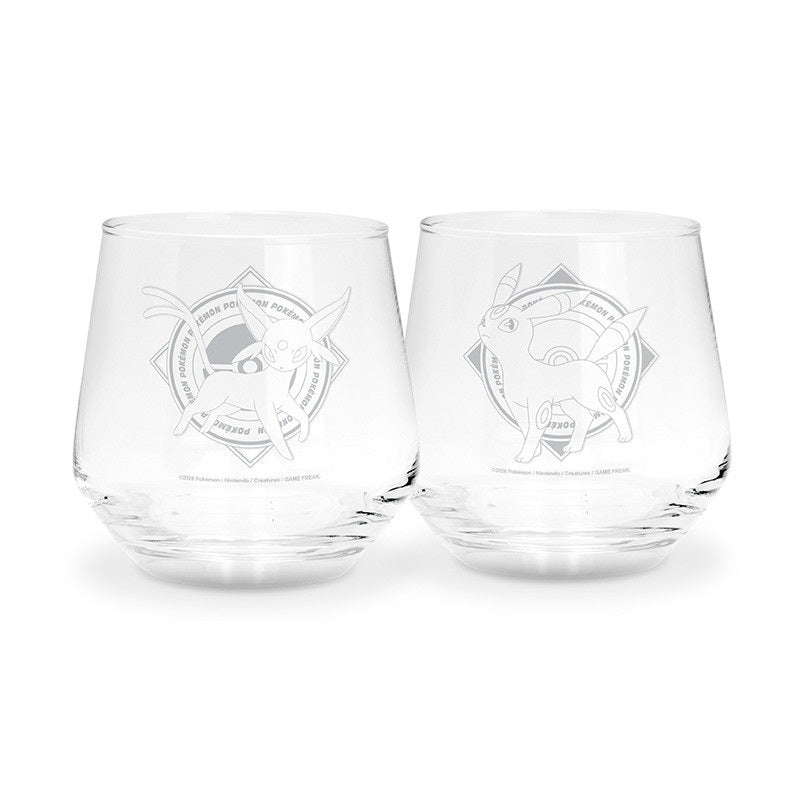 Glas - Packung mit 2 - Pokemon - Psiana und Umbreon - Nachtara