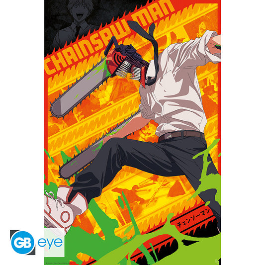 Poster - Gerollt und mit Folie versehen - Chainsaw Man - Chainsaw Man