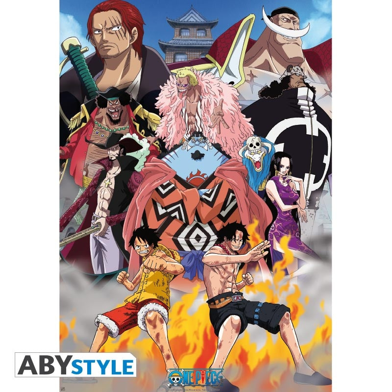 Poster - Gerollt und mit Folie versehen - One Piece - Marine Ford