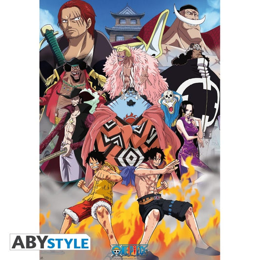 Poster - Gerollt und mit Folie versehen - One Piece - Marine Ford