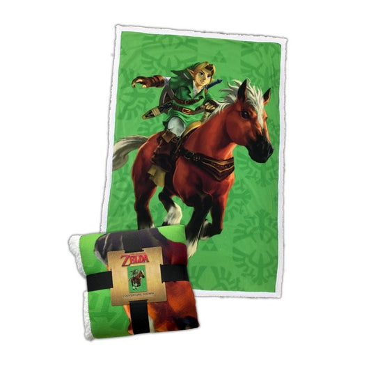 Bettdecke - Zelda - Link & Epona