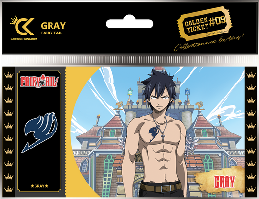 Sammlerticket - Golden Tickets Black Edition - Fairy Tail - Gray Fullbuster