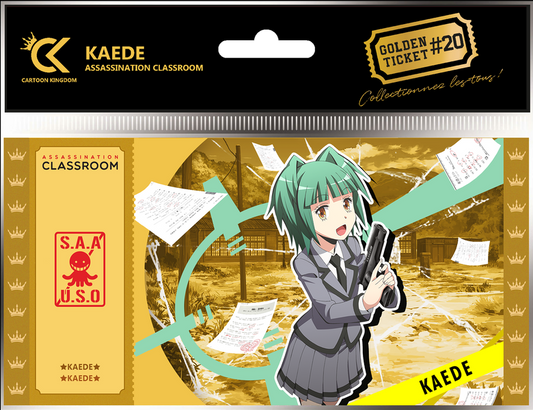 Sammlerticket - Golden Tickets Black Edition - Assassination Classroom - Kaede Kayano