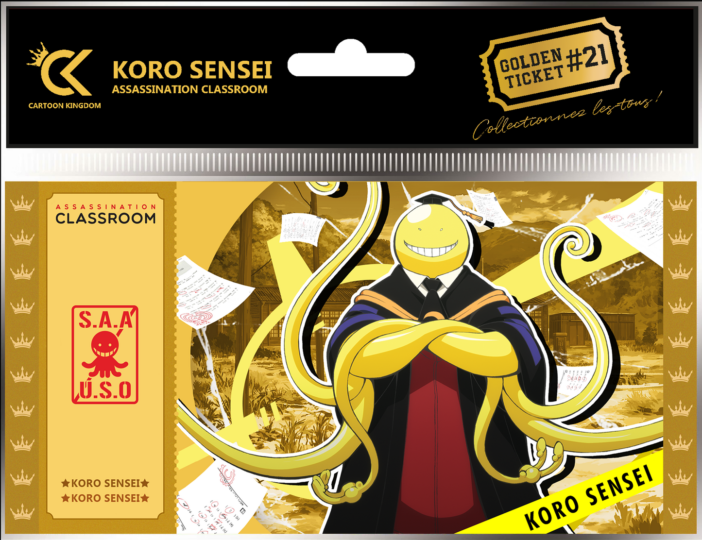 Sammlerticket - Golden Tickets Black Edition - Assassination Classroom - Koro Sensei