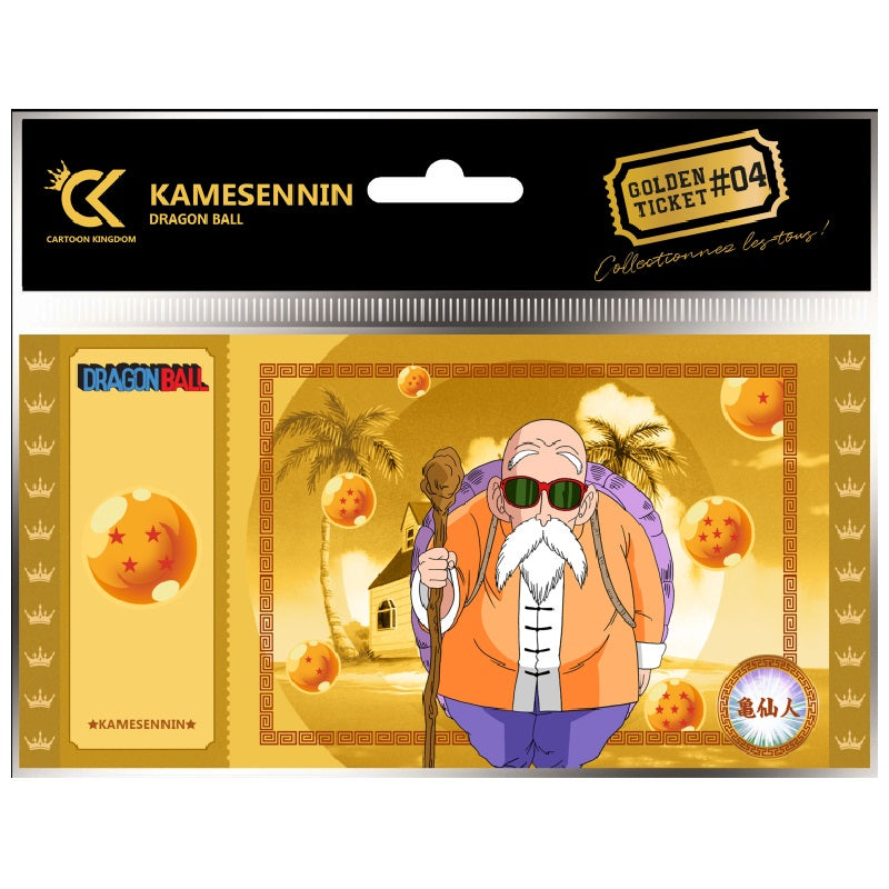 Sammlerticket - Golden Tickets Black Edition - Dragon Ball - Muten Roshi