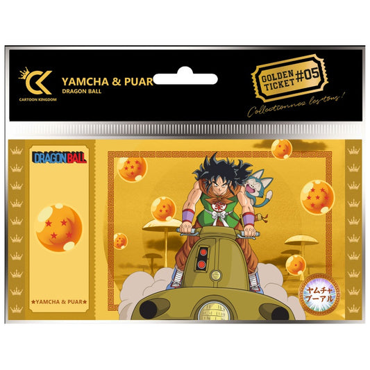 Sammlerticket - Golden Tickets Black Edition - Dragon Ball - Yamcha & Puar