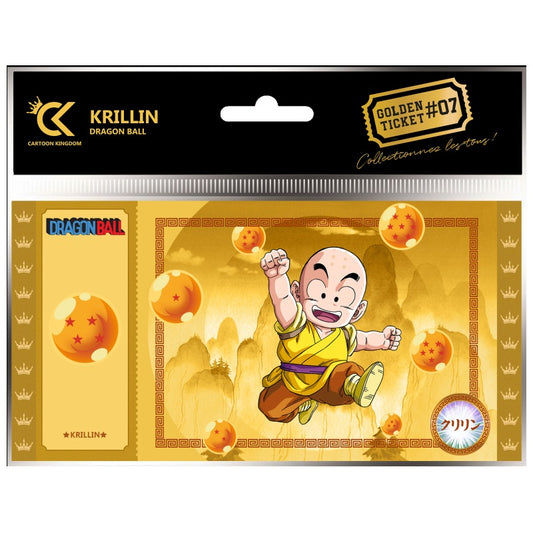 Sammlerticket - Golden Tickets Black Edition - Dragon Ball - Krillin
