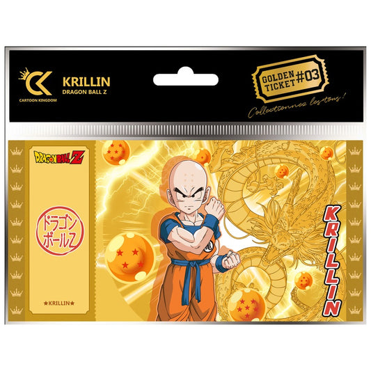 Sammlerticket - Golden Tickets Black Edition - Dragon Ball - Krillin