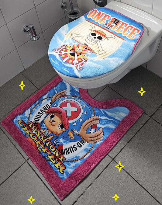 Fussmatte - One Piece - WC - toilets - Chopper Pink Set