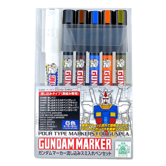 Marker für Modelle - Model Kit Accessories - Gundam - Extra thin type for panel lines set