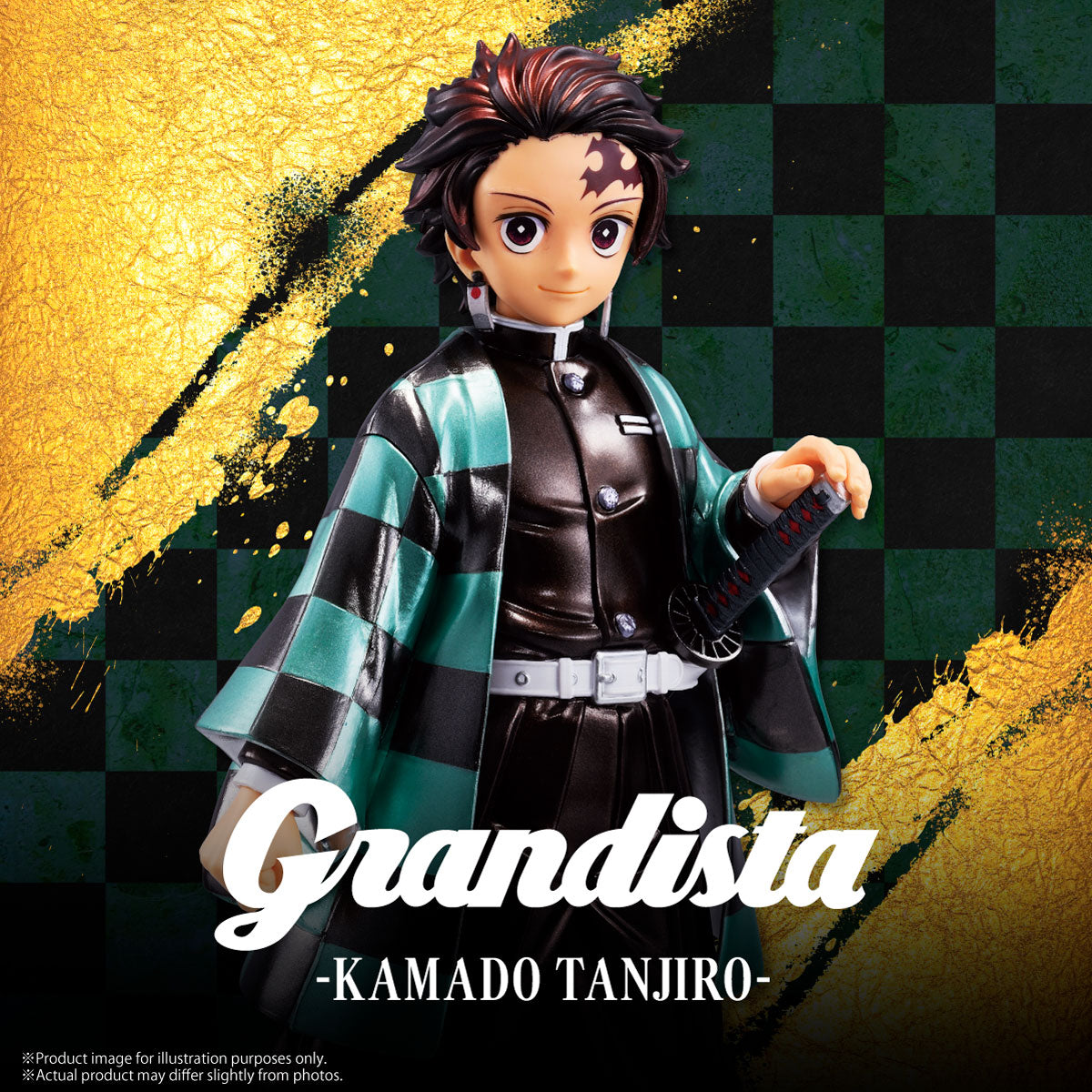Statische Figur - Grandista - Demon Slayer - (Metallic Ver.) - Tanjiro Kamado