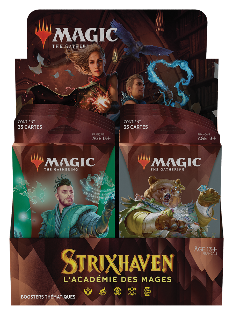 Sammelkarten - Booster in Blisterpackung - Magic The Gathering - MTG-Theme Booster (5) - Strixhaven: School of Mages