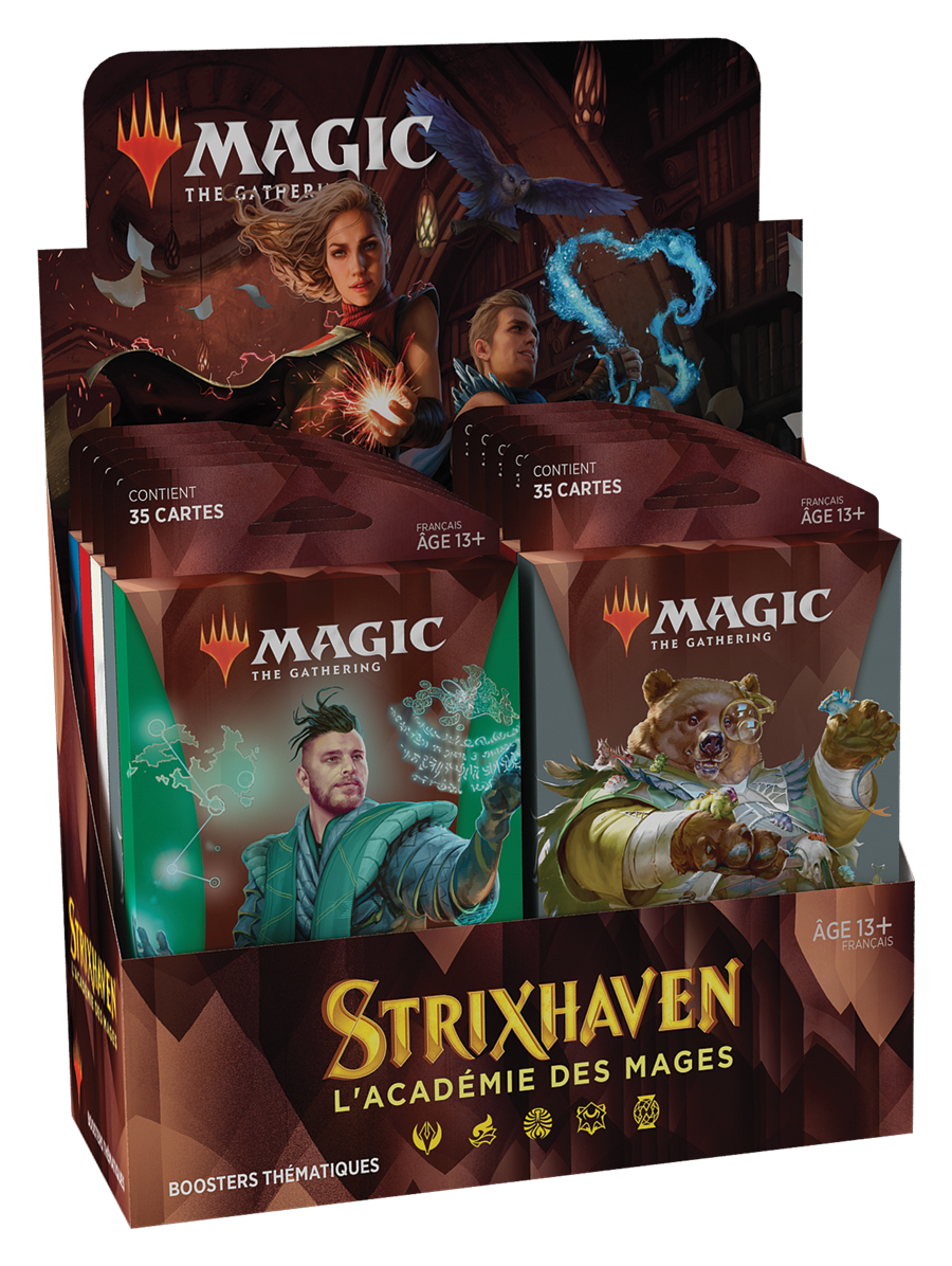 Sammelkarten - Booster in Blisterpackung - Magic The Gathering - MTG-Theme Booster (5) - Strixhaven: School of Mages