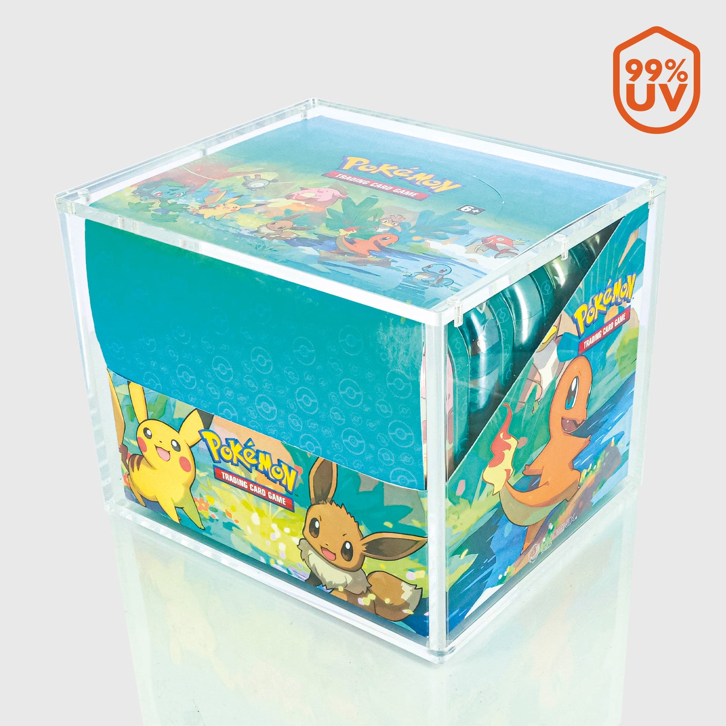 Schutzhülle - Pokemon - Acrylvitrine - Display 10 Mini Tin - UV99
