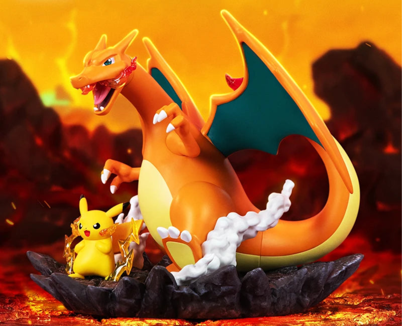 Statische Figur - Prime Figure - Pokemon - Pikachu & Glurak