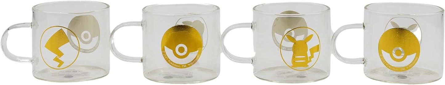 Becher - Tasse(n) - Pokemon - Satz von 4 - Pikachu