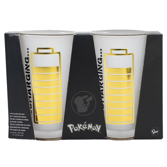 Glas - Packung mit 2 - Pokemon - Pikachu