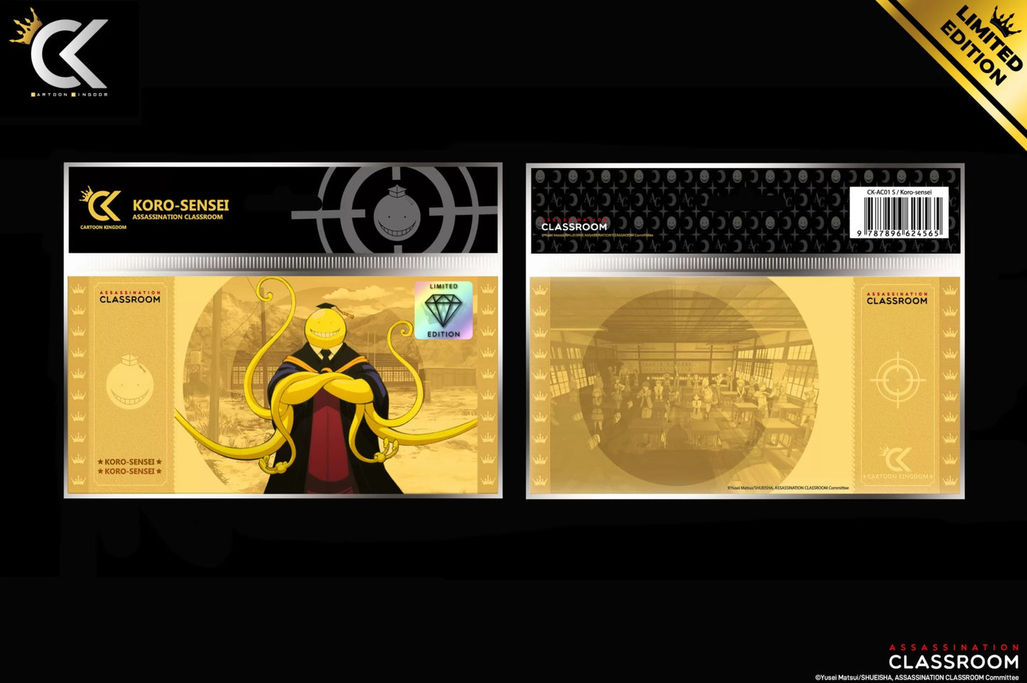 Sammlerticket - Golden Tickets Black Edition - Assassination Classroom - Koro Sensei