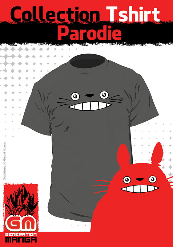 T-shirt - Mein Nachbar Totoro - Grauen Totoro - L