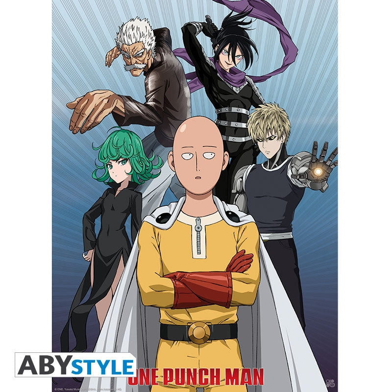 Poster - Gerollt und mit Folie versehen - One Punch Man