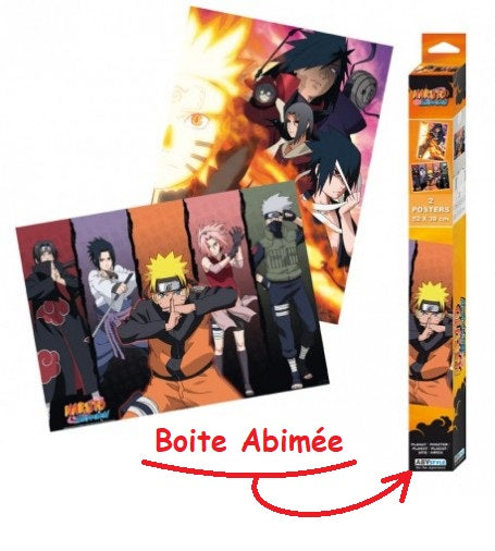 Poster - Packung mit 2 - Beschädigte Produkte - Naruto