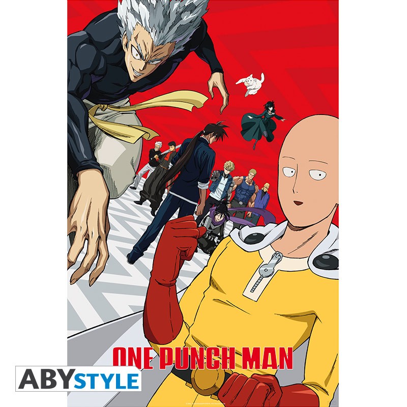 Poster - Gerollt und mit Folie versehen - One Punch Man - Artwork Saison 2