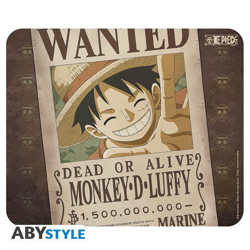 Mauspad - One Piece - Luffy Wanted - Monkey D. Luffy