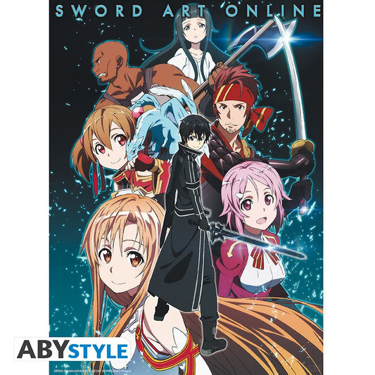 Poster - Flat - Poster - Sword Art Online - Gruppe