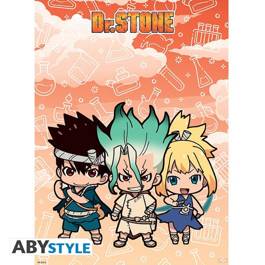 Poster - Flat - Poster - Dr. Stone - Senku, Kohaku, & Chrome