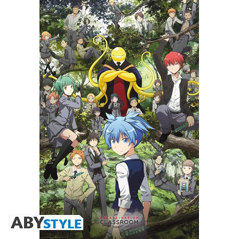 Poster - Gerollt und mit Folie versehen - Assassination Classroom - Gruppe