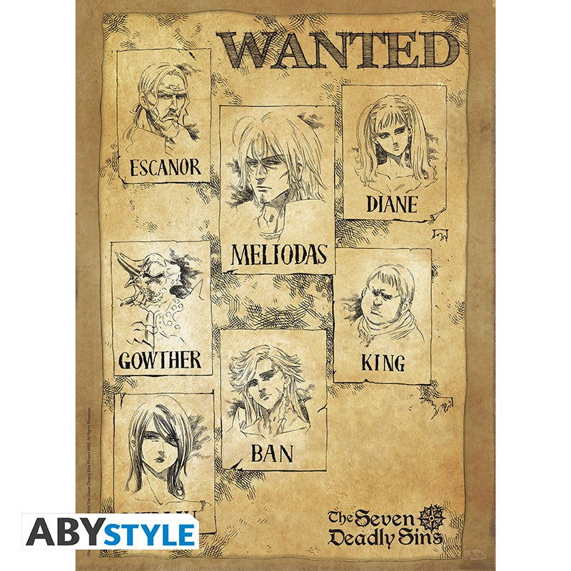 Poster - Flat - Poster - Seven Deadly Sins - Wanted