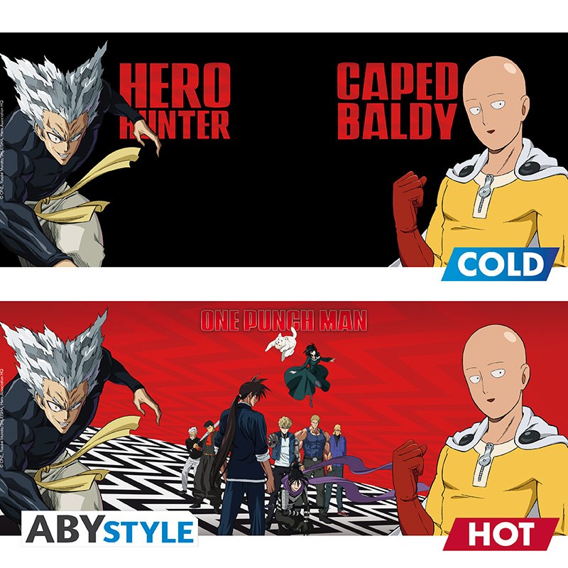 Becher - Thermoreaktiv - One Punch Man - Saitama & Garoh