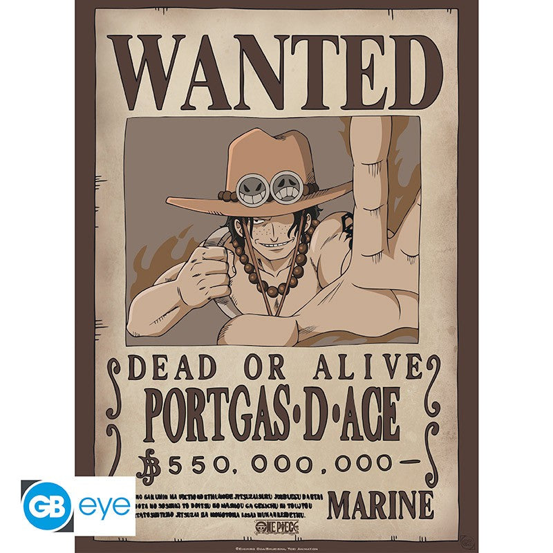 Poster - Packung mit 2 - One Piece - Wanted Luffy & Ace