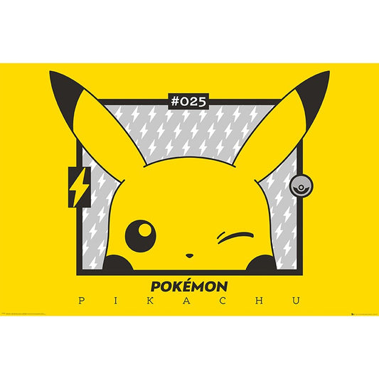 Poster - Gerollt und mit Folie versehen - Pokemon - Pikachu