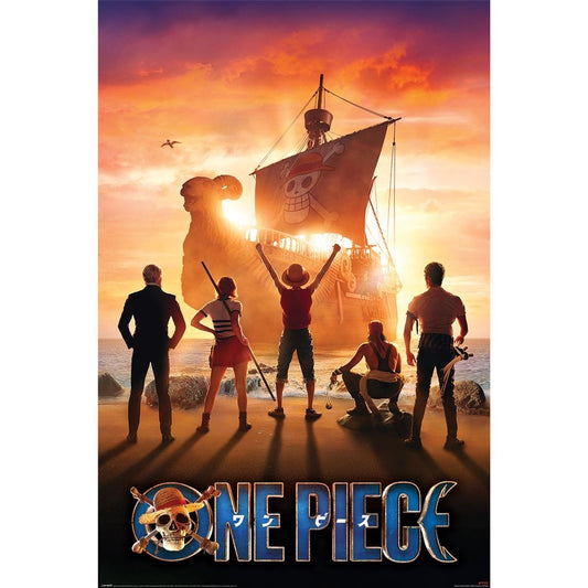 Poster - Gerollt und mit Folie versehen - One Piece - Lass das Abenteuer beginnen - Netflix