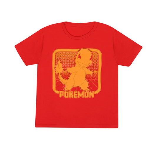 T-shirt - Pokemon - Retro Arcade - Glumanda - 9-11 ans